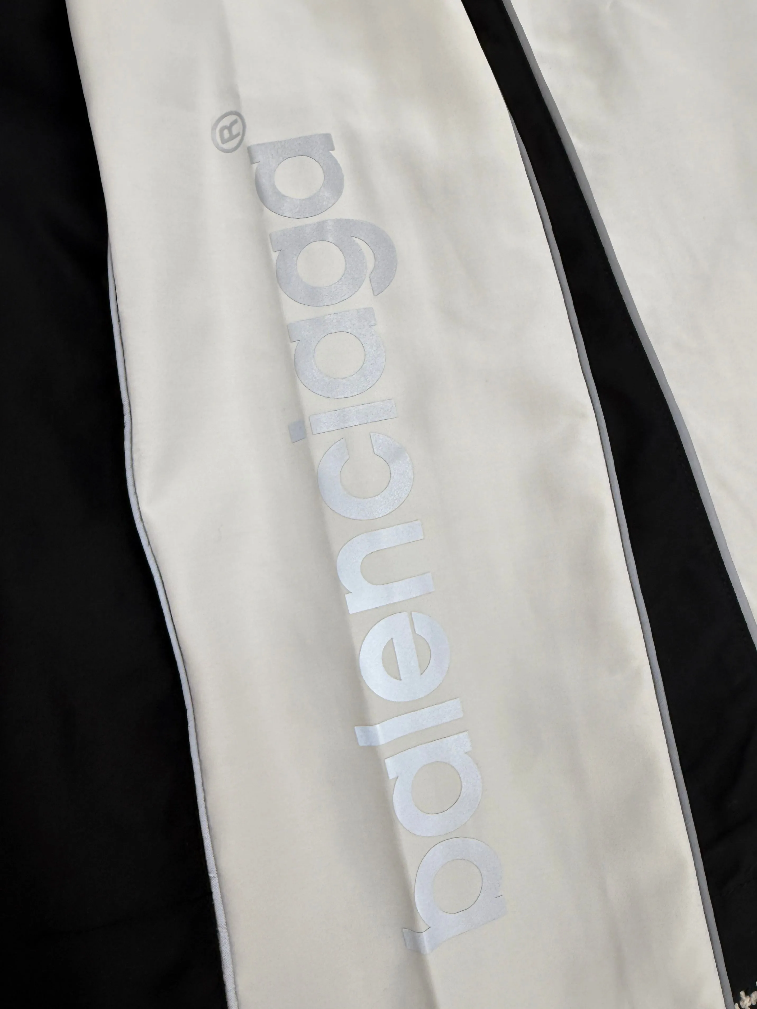 Balenciaga Paris 3M reflective print patchwork drawstring trousers XS/S/M/L